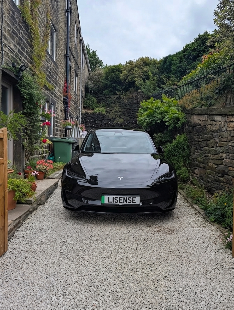 AI-generated result with new registration plate